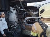 سوختن دو خودرو در آتش‌سوزی جنوب تهران/ عکس