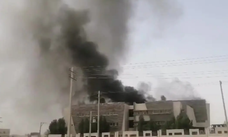 آتش سوزی هولناک در دانشکده علوم پزشکی ایرانشهر
