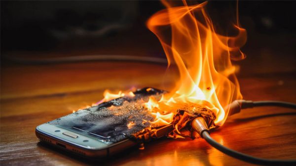 شارژر موبایل خانه ای را به آتش کشید